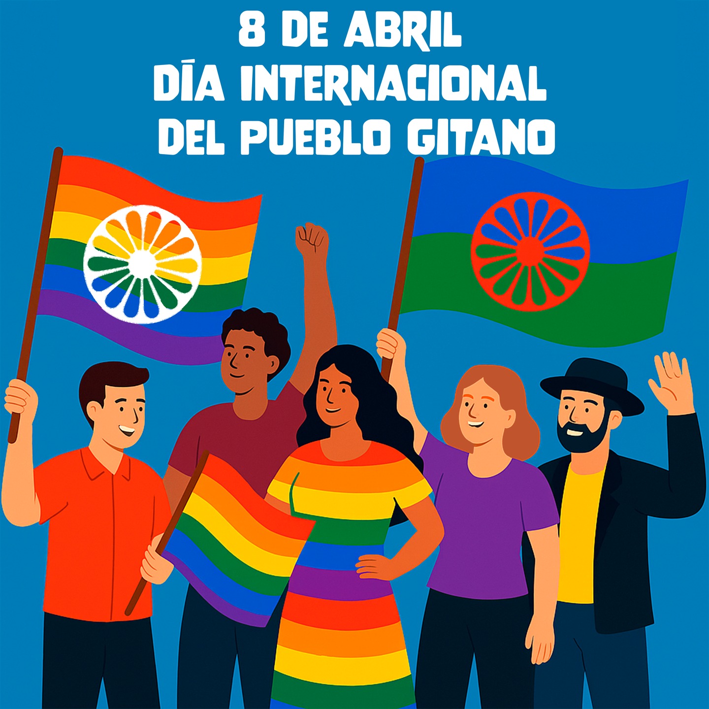 Hoy, 8 de abril, alzamos la voz y el corazón para celebrar el Día Internacional del Pueblo Gitano.
Pero no solo celebramos: también reconocemos, acompañamos y nos comprometemos.
Porque ser gitanos, gitanas, gitanes y formar parte del colectivo LGTBIAQ+ no debería ser una doble trinchera. La lucha por la dignidad, por el orgullo, por existir con libertad, también se da en los márgenes, en las esquinas invisibilizadas de nuestras propias comunidades, y en espacios que se dicen inclusivos pero que aún arrastran racismo, clasismo y olvido.
Hoy abrazamos la memoria de un pueblo que ha resistido siglos de persecución, que ha sabido cantar su dolor, su alegría y su identidad en medio de todo.
Y también abrazamos a quienes, dentro de ese pueblo, rompen más de un silencio: las personas gitanas trans, lesbianas, bisexuales, marik4s, no binaries, que siguen siendo muchas veces expulsadas del relato oficial.
Hoy no basta con conmemorar: hay que abrir espacio real para esas voces, para esas vidas, para esos cuerpos que nos enseñan que no hay una sola manera de ser gitane, que no hay un solo orgullo.
Porque el orgullo gitano también es marik4. También es boller4. También es trans.
Y mientras no se nos reconozca a todes, la libertad no será completa.
Feliz día al pueblo gitano.
Con amor, con lucha, con memoria y con futuro
#DíaDelPuebloGitano
#PuebloGitano
#8DeAbril
#OrgulloGitano
#GitanasLGTBI
#GitanxsLGTBI
#OrgulloRomani
#DiversidadGitana
#GitanesConOrgullo
#IdentidadesQueResisten
#RromaniLGTBI
#ContraElAntigitanismo