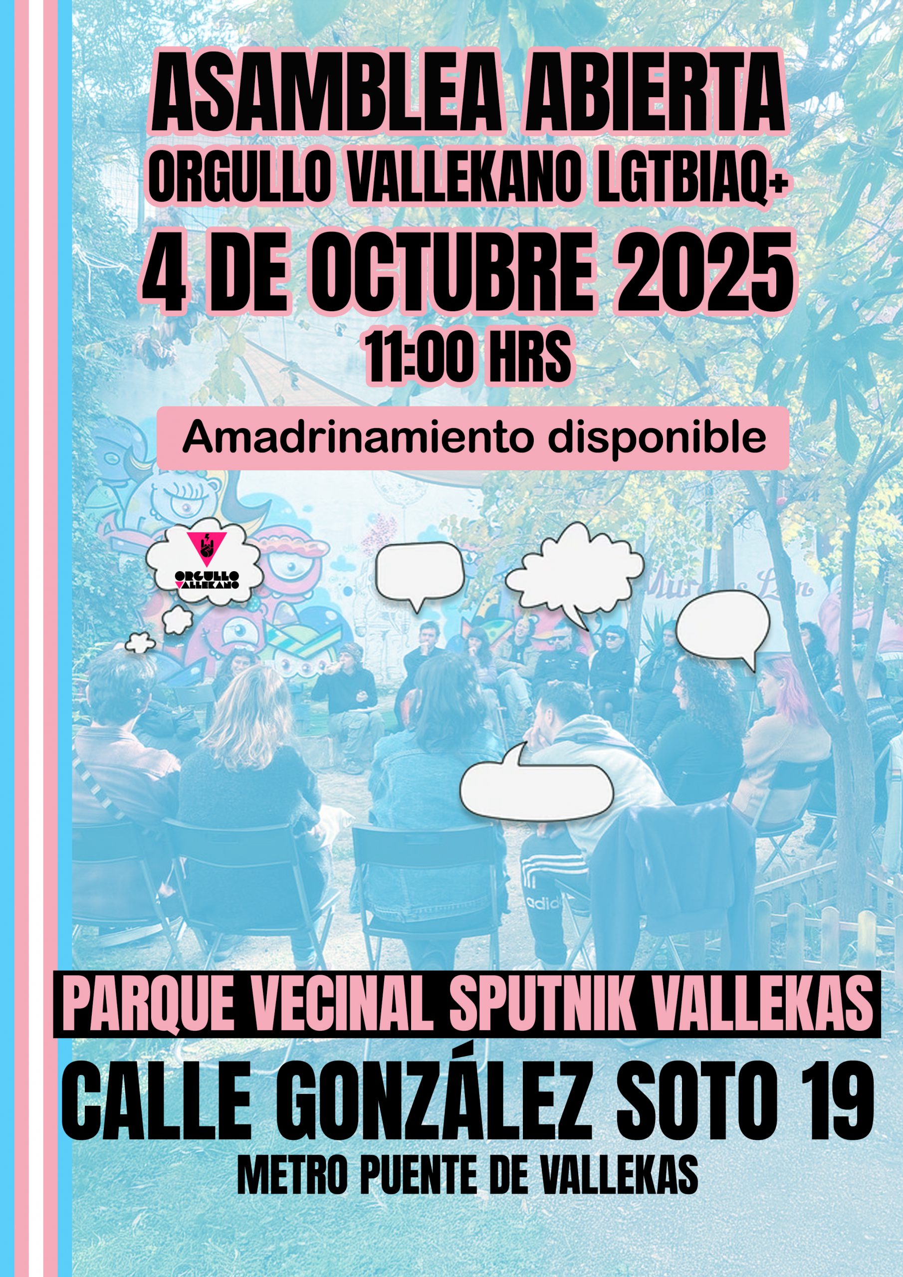 Asambleas de Orgullo Vallekano LGTBIQ+ Octubre 2025